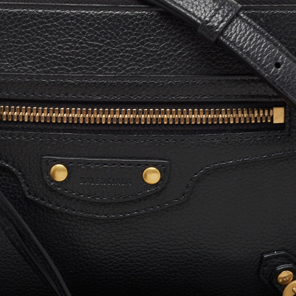 BALENCIAGA Black Leather Neo Classic Small Pouch - Picture 5 of 8